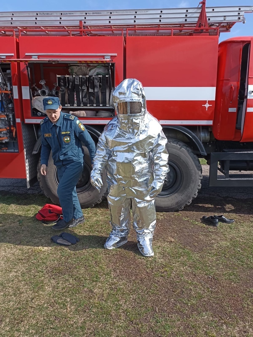 Школьники села Ишеево побывали на уроке пожарной безопасности