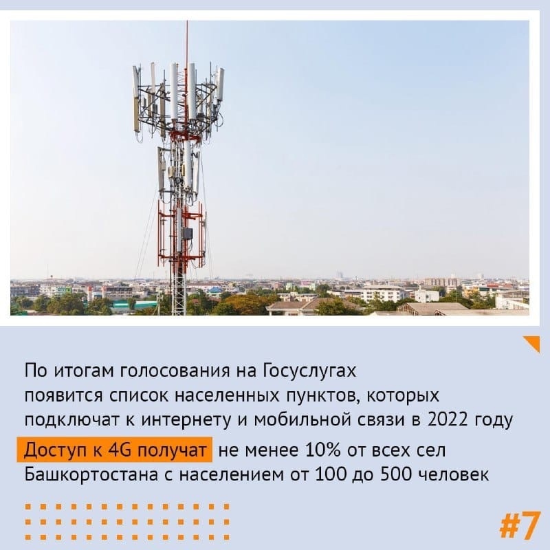 Жители Башкирии могут выбрать населенные пункты, куда провести мобильную связь 4G