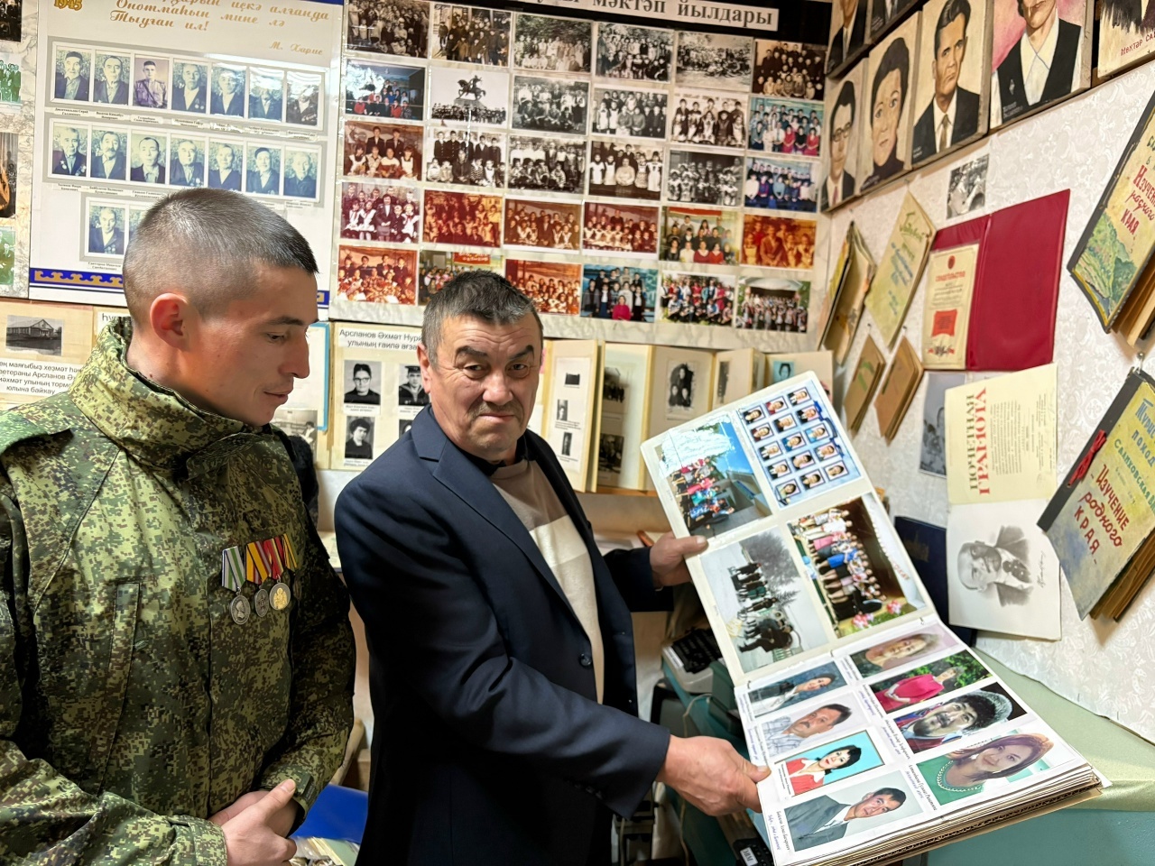 В Ишимбайском районе Башкирии школьники встретились с бойцом СВО