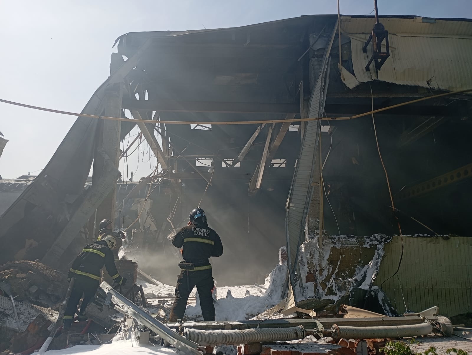 В Башкирии произошёл взрыв, пострадали люди, пожар на месте ликвидирован